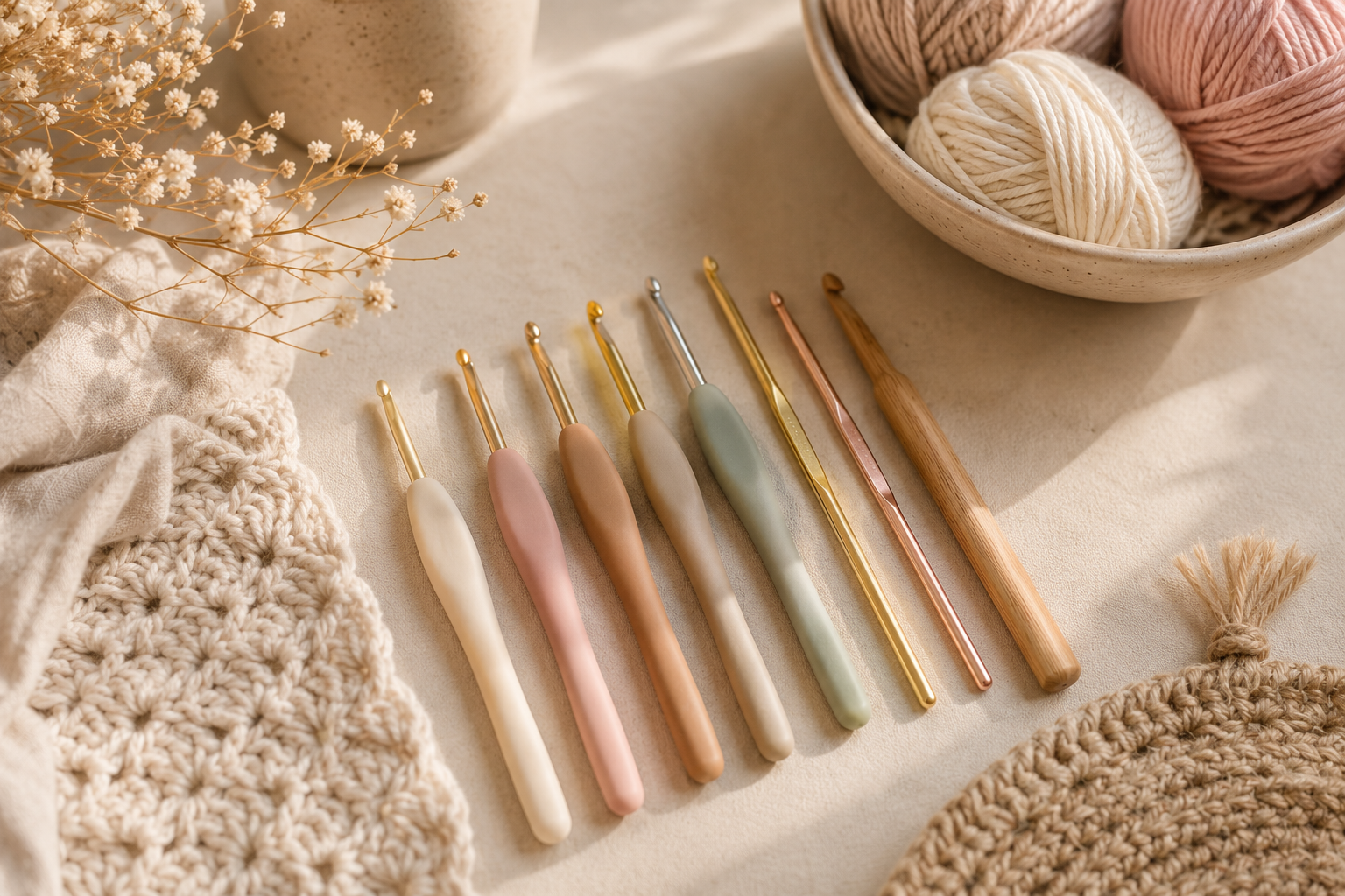 Quel crochet choisir pour débuter (taille, matière, etc) ? Le guide complet pour bien choisir